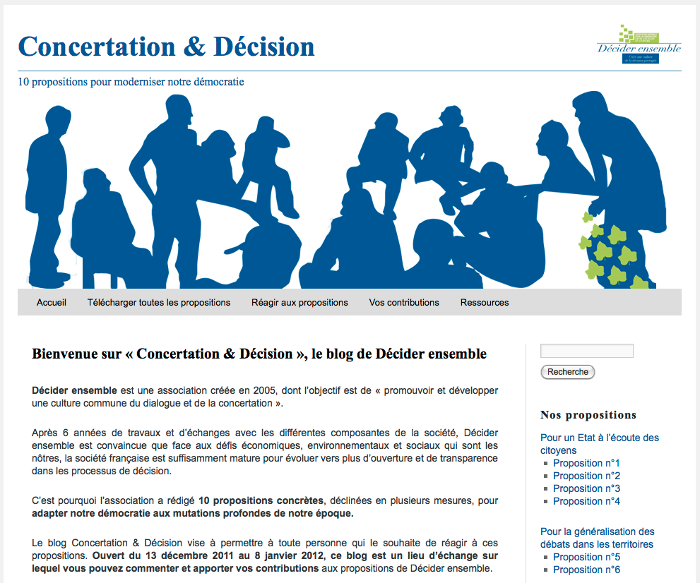 Concertation & Décision, Décider ensemble